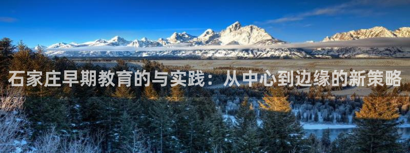 天狮娱乐是黑台子吗：石家庄早期教育的与实践：从中心到边缘的新策略