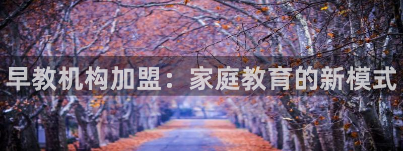 天狮娱乐返点：早教机构加盟：家庭教育的新模式